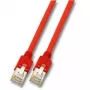 Tinklo kabelis EFB Elektronik RJ45 (X) S/FTP Cat5e raudonas 3 m