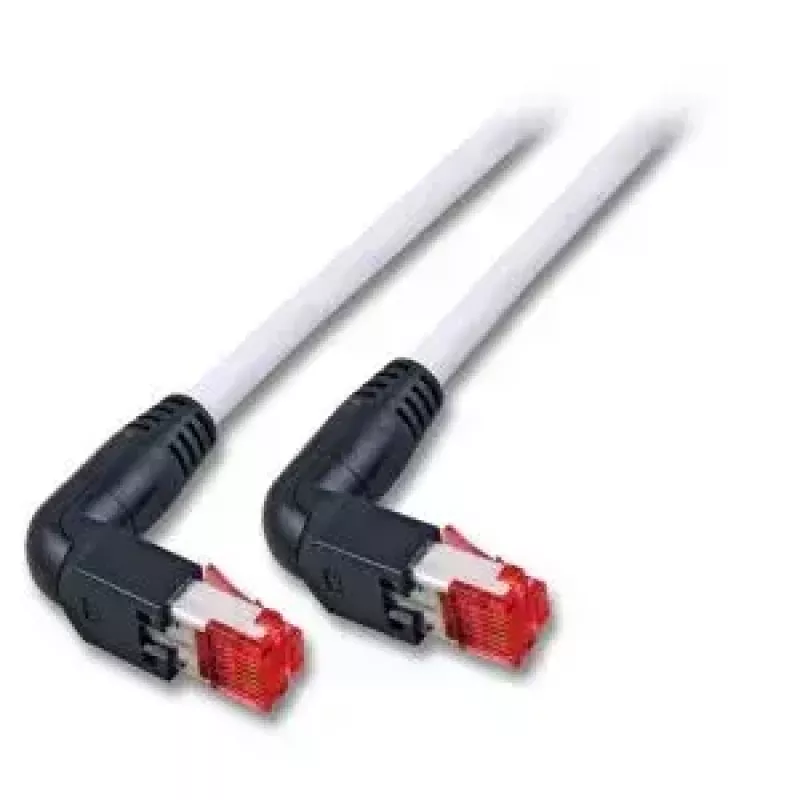 Tinklo kabelis EFB Elektronik RJ45 90° S/STP Cat6 RJ-45 Cat7 3 m pilkas