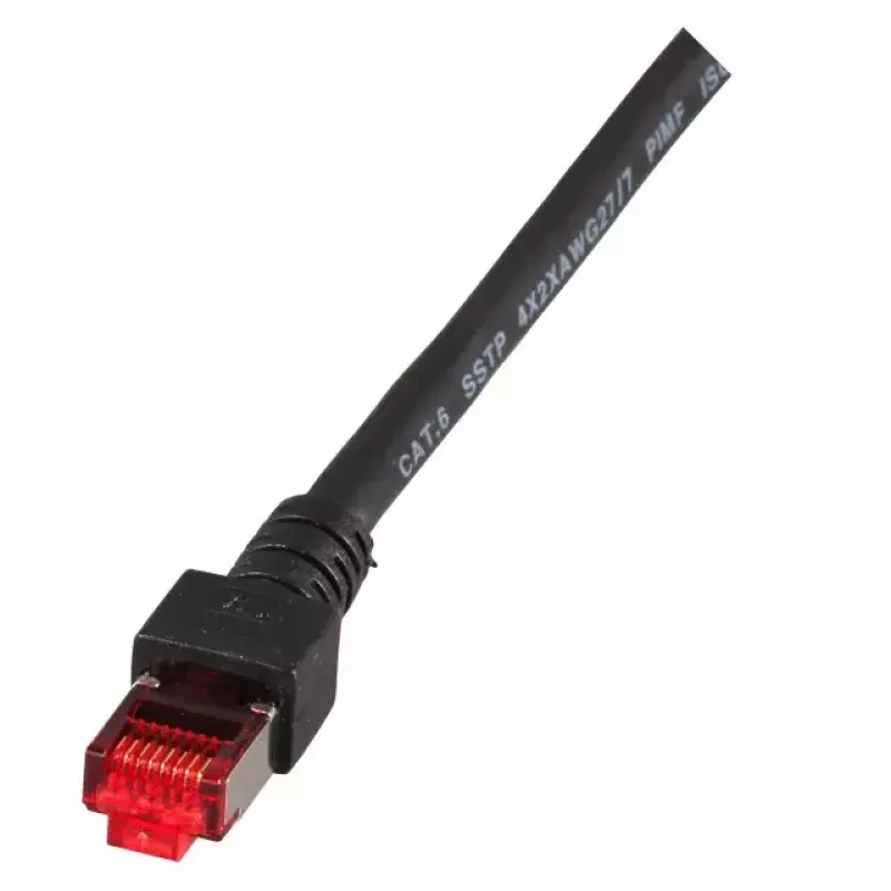 Tinklo kabelis EFB Elektronik RJ45 S/FTP Cat6 20 m Juodas