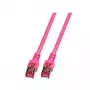 Tinklo kabelis EFB Elektronik RJ45 S/FTP Cat.6 10m purpurinis