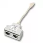 Tinklo kabelis EFB Elektronik K5123.015 RJ-45 0,15 m sidabrinis baltas