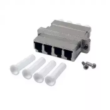 Laido jungtis EFB Elektronik LC metalinė balta, kištukas, 34,7×29,2×9,3 mm