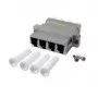Laido jungtis EFB Elektronik LC metalinė balta, kištukas, 34,7×29,2×9,3 mm