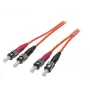 Skaidulinis optinis kabelis EFB Elektronik O6023.7 — 7 m, OM1 (62,5 µm), ST–ST, oranžinis