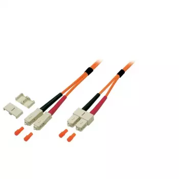 Šviesolaidinis kabelis EFB Elektronik O6413.0 0,5 m OM2 2x SC–2x SC oranžinis
