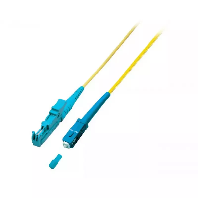 Šviesolaidinis kabelis EFB Elektronik O0839.5 — OS2, 5 m, E-2000 (LSH) į LC, 9 µm, geltonas