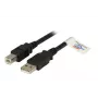 USB laidas EFB Elektronik K5256SW.1,8 1,8 m USB A USB B Juodas
