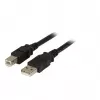 EFB Elektronik USB 2.0 A/B 3.0m USB laidas juodas vyriškas/vyriškas