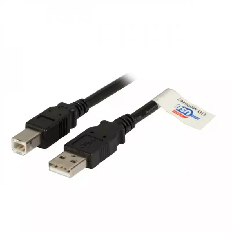 EFB Elektronik USB 2.0 A/B 3.0m USB laidas juodas vyriškas/vyriškas