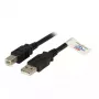 EFB Elektronik USB 2.0 A/B 3.0m USB laidas juodas vyriškas/vyriškas