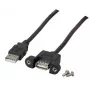 USB laidas EFB Elektronik K5291SW.3V2 3 m USB A juodas