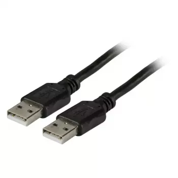 USB 2.0 A–A laidas EFB Elektronik 1,5 m, kištukas–kištukas, 0,48 Gbit/s, juodas, magnetiškai ekranuotas