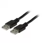 USB 2.0 A–A laidas EFB Elektronik 1,5 m, kištukas–kištukas, 0,48 Gbit/s, juodas, magnetiškai ekranuotas