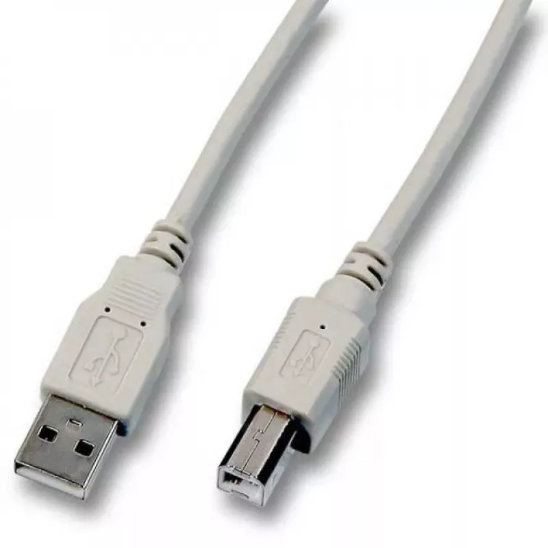 USB kabelis EFB Elektronik 0,5m USB 2.0 A į B pilkas