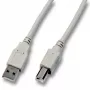 USB kabelis EFB Elektronik 0,5m USB 2.0 A į B pilkas