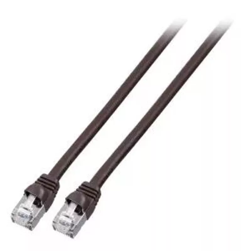 Tinklo kabelis EFB Elektronik S/FTP Cat.6 RJ45 juodas 1 m