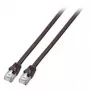 Tinklo kabelis EFB Elektronik S/FTP Cat.6 RJ45 juodas 1 m