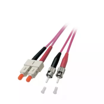 Šviesolaidinis kabelis EFB Elektronik O0347.2 2 m ST SC Violetinis