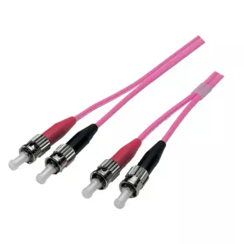 Šviesolaidinis komutacinis kabelis EFB Elektronik O0348.7 7,5 m OM4 ST–ST violetinė