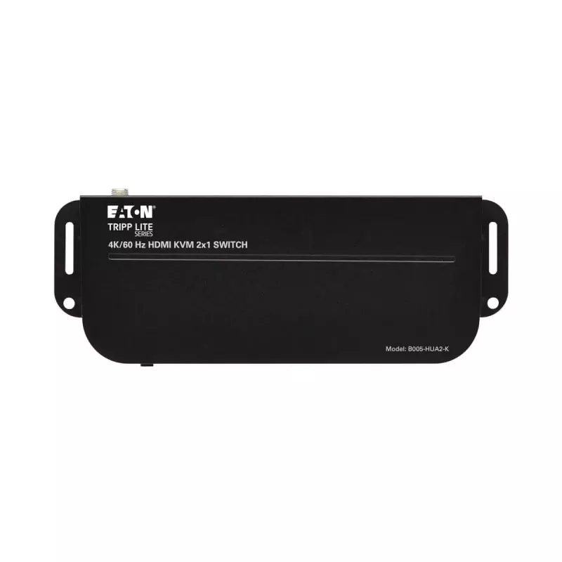 KVM jungiklis 2 prievadų HDMI/USB Tripp Lite B005-HUA2-K — 4K 60 Hz, HDR, HDCP 2.2, IR, USB bendrinimas, 1,2 m kabeliai