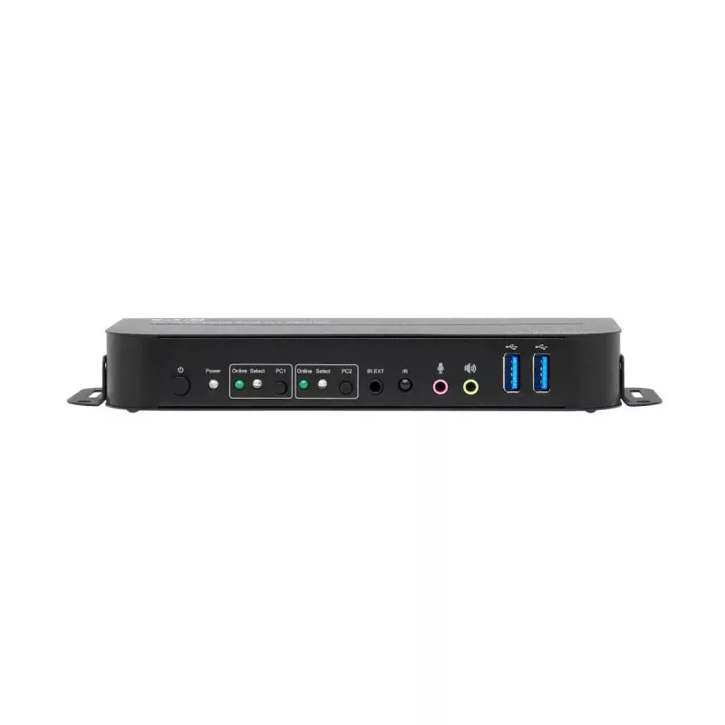 KVM jungiklis 2 prievadų HDMI/USB Tripp Lite B005-HUA2-K — 4K 60 Hz, HDR, HDCP 2.2, IR, USB bendrinimas, 1,2 m kabeliai
