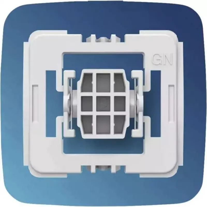 Adapter for Gira new generation light switch eQ-3 Homematic IP — mygtukai, belaidis, baltas plastikas, 55×21×51 mm