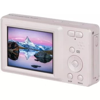 Kompaktiška kamera Rollei Compactline Pocket rožinė — 16 MP, 4x optinis priartinimas
