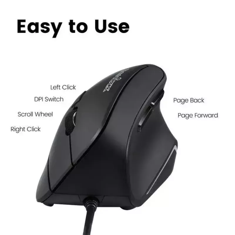 Perixx 11534 dešiniarankė USB Type-A optinė pelė 1600 DPI