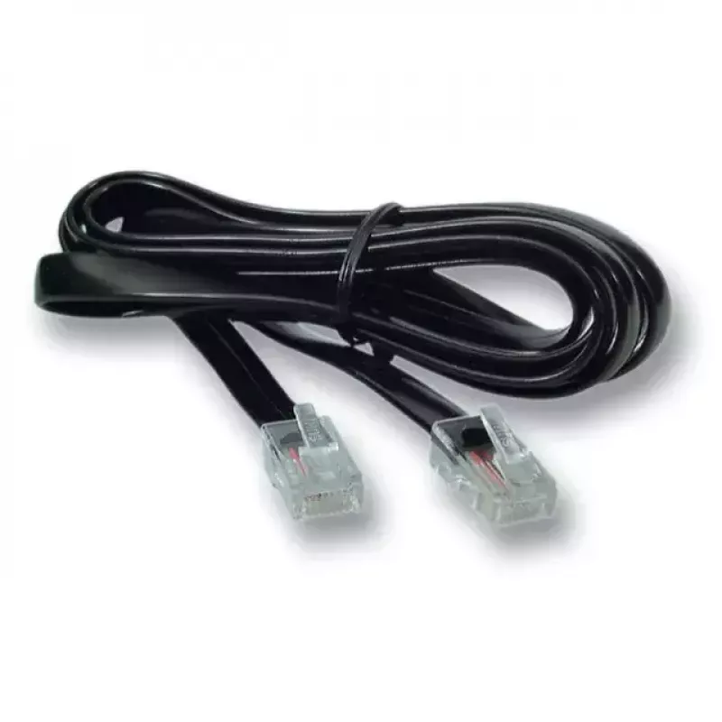 Telefono kabelis EFB Elektronik K2406SW.6 6 m Juodas
