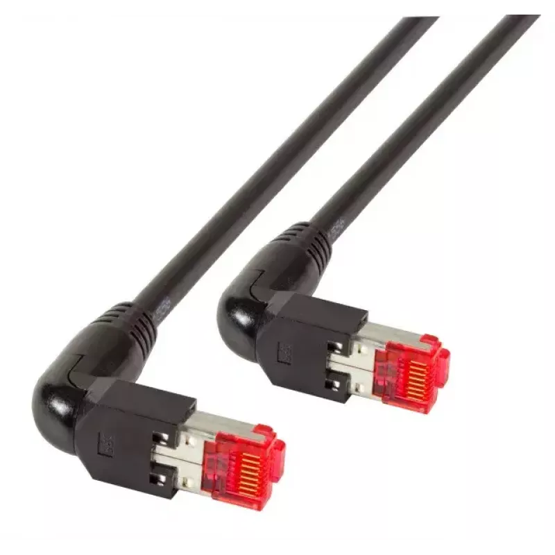 Tinklo kabelis EFB Elektronik K4137SW.5 RJ-45 Cat6a 5 m Juodas