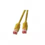 Tinklo kabelis EFB Elektronik RJ45 S/FTP Cat6a RJ-45 0,5 m Geltonas