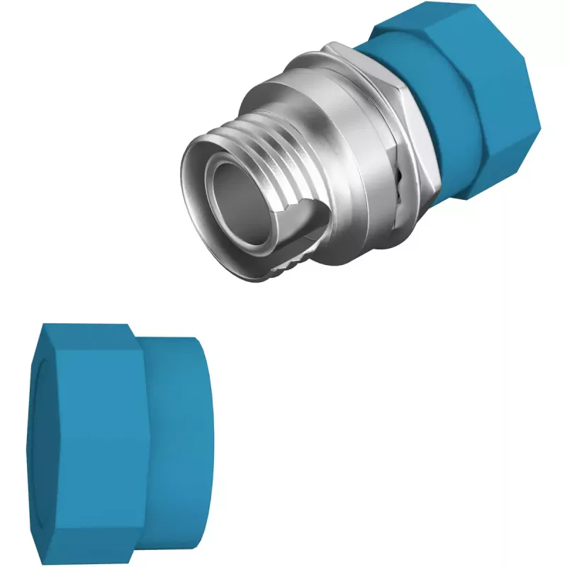 Šviesolaidinis adapteris EFB Elektronik 53344.3 FC/PC mėlynas metalinis