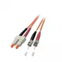 Skaidulinis optinis kabelis EFB Elektronik O6353.1 1 m SC ST oranžinis