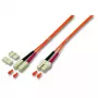 Šviesolaidinis kabelis EFB Elektronik SC į SC 50/125 µm 10 m – daugiamodis
