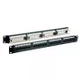 Patch panel EFB Elektronik 37585.1, 24 prievadų RJ-45, 1U stovo, 5000 Mbit/s, auksiniai kontaktai, juodas
