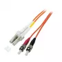 Šviesolaidinis kabelis EFB Elektronik O0371.5 5 m LC ST Oranžinis