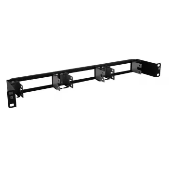 Tuščia panelė EFB Elektronik 46055.1 — metalinė 19 colių stovo panelė, 480×88×100 mm, juoda