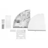 Šviesolaidinis adapteris EFB Elektronik LFH010, baltas plastikinis korpusas, 110×140×20 mm