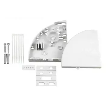 Šviesolaidinis adapteris EFB Elektronik LFH010, baltas plastikinis korpusas, 110×140×20 mm