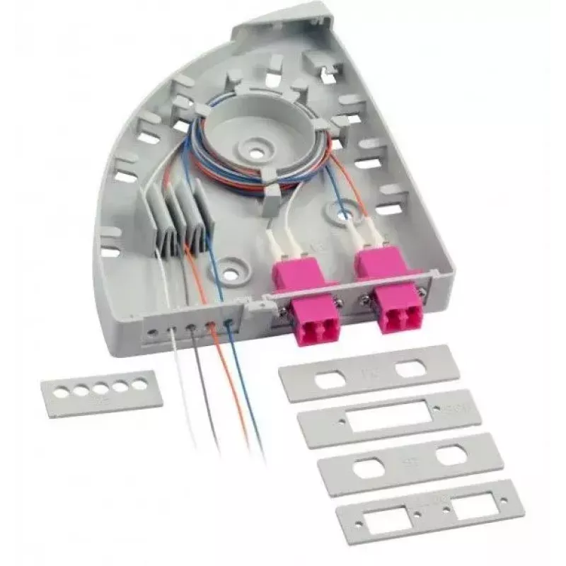 Šviesolaidinis adapteris EFB Elektronik LFH010, baltas plastikinis korpusas, 110×140×20 mm