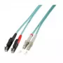 Skaidulinis optinis kabelis EFB Elektronik O0341.2 — OM4, 2 m, LC į E‑2000 (LSH), 50 µm, violetinis