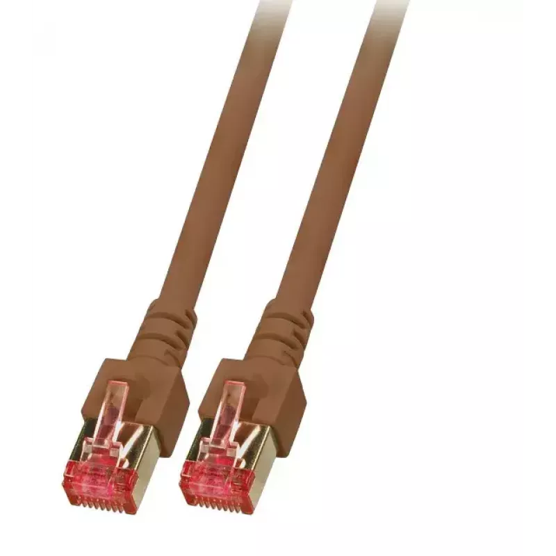 Tinklo kabelis EFB Elektronik K5517.0,5 RJ-45 Cat6 0.5m Rudas