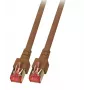 Tinklo kabelis EFB Elektronik K5517.0,5 RJ-45 Cat6 0.5m Rudas