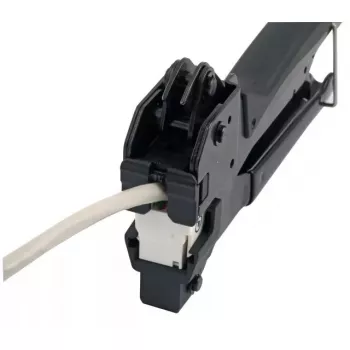 Užspaudimo įrankis EFB Elektronik EHT-040 — kabelių užspaudėjas, rankinis įrankis, juodas