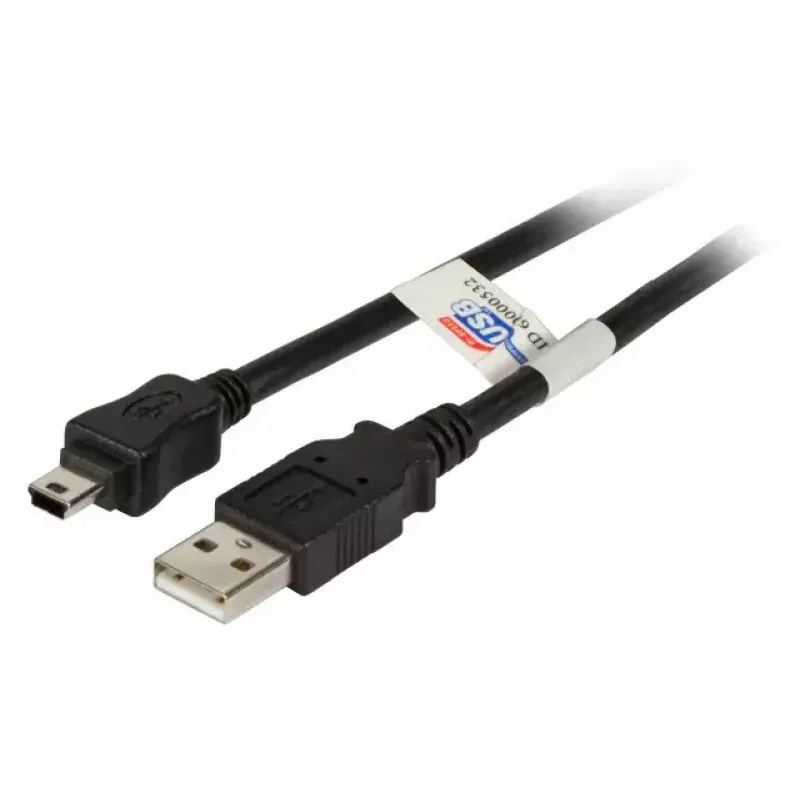 USB laidas EFB Elektronik K5251SW.5 5 m USB A Mini-USB B Juodas