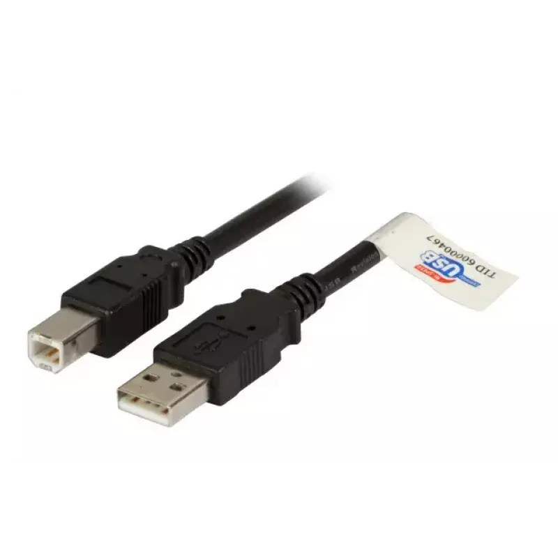 USB 2.0 duomenų kabelis EFB Elektronik K5256SW.1,5 — USB A į USB B, 1,5 m, juodas