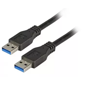 USB 3.2 Gen 1 (3.1 Gen 1) USB A–USB A duomenų kabelis 5 m — EFB Elektronik K5210SW.5, juodas