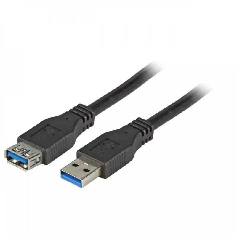USB laidas EFB Elektronik 1m USB 3.0 USB 3.2 Gen 1 Juodas