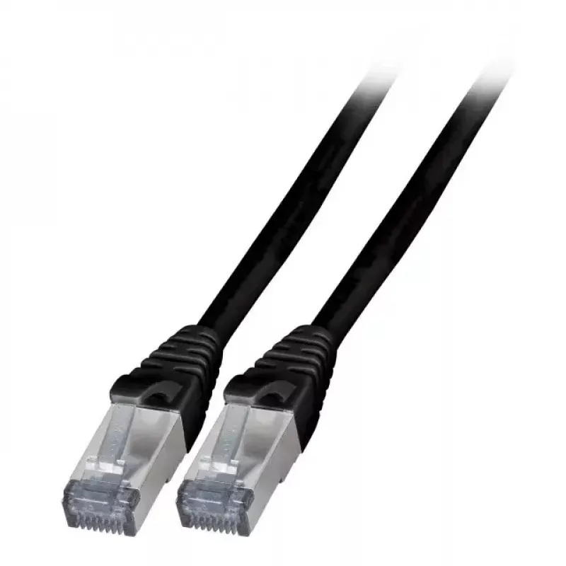 Tinklo kabelis EFB Elektronik K5538SW.10 RJ-45 Cat6a 10 m juodas