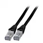 Tinklo kabelis EFB Elektronik K5538SW.10 RJ-45 Cat6a 10 m juodas